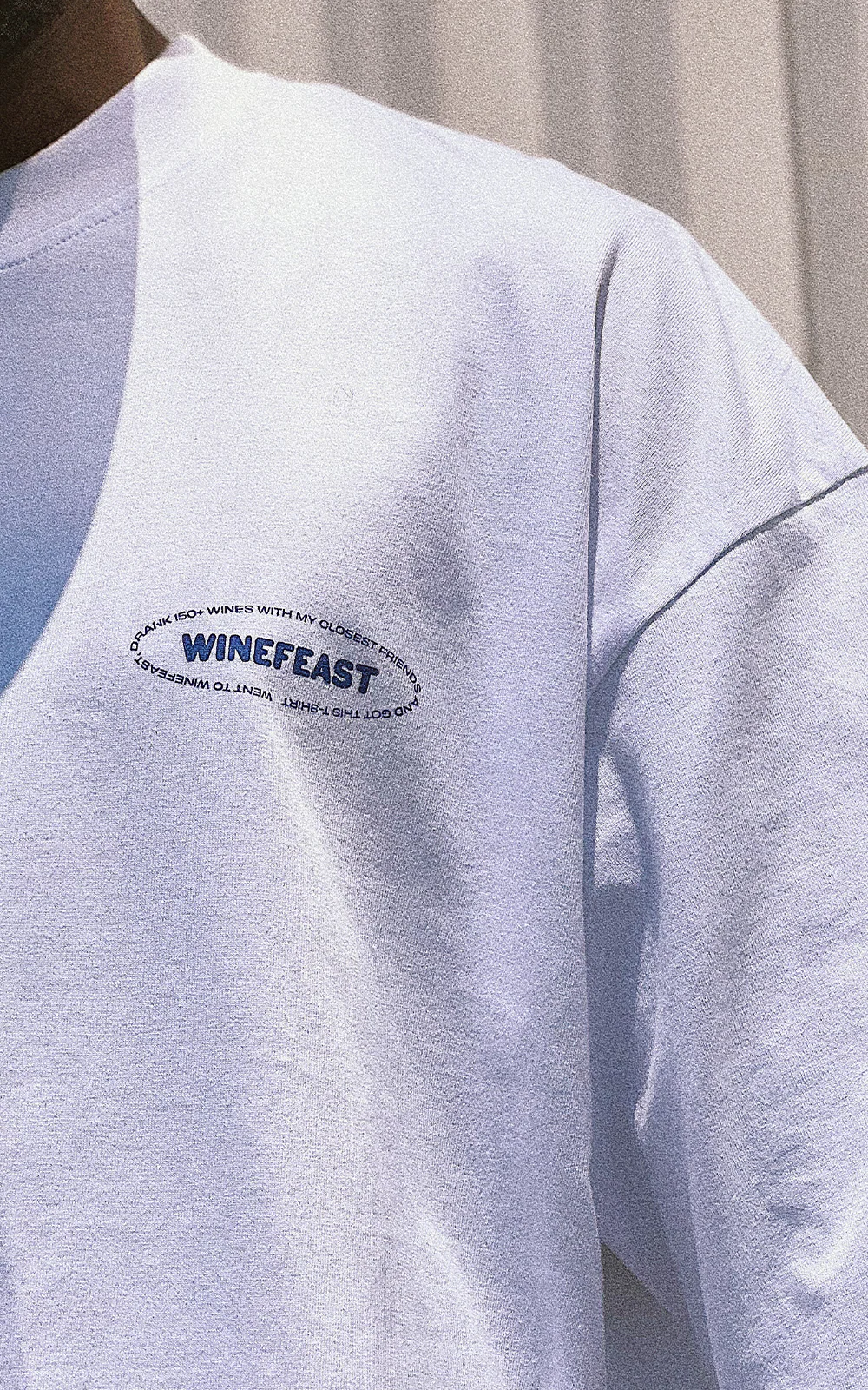Winefeast Line-up Box Tee in Blue - Image 3